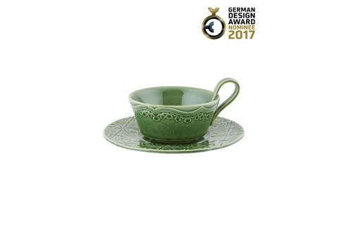Chávena chá c/pires Verde