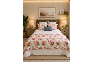 Plaid Acolchoado Corais